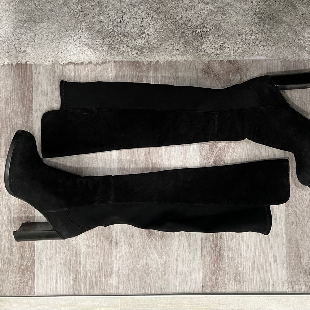 Stuart Weitzman Black Heeled Boots